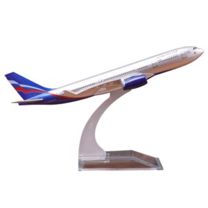 Diecast Aircraft 1/400 16cm Metal Model Toy A330 Airliner Plane Model with Base Education