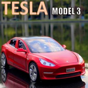 Diecasts Tesla MODEL 3 1:32 Alloy Car Model