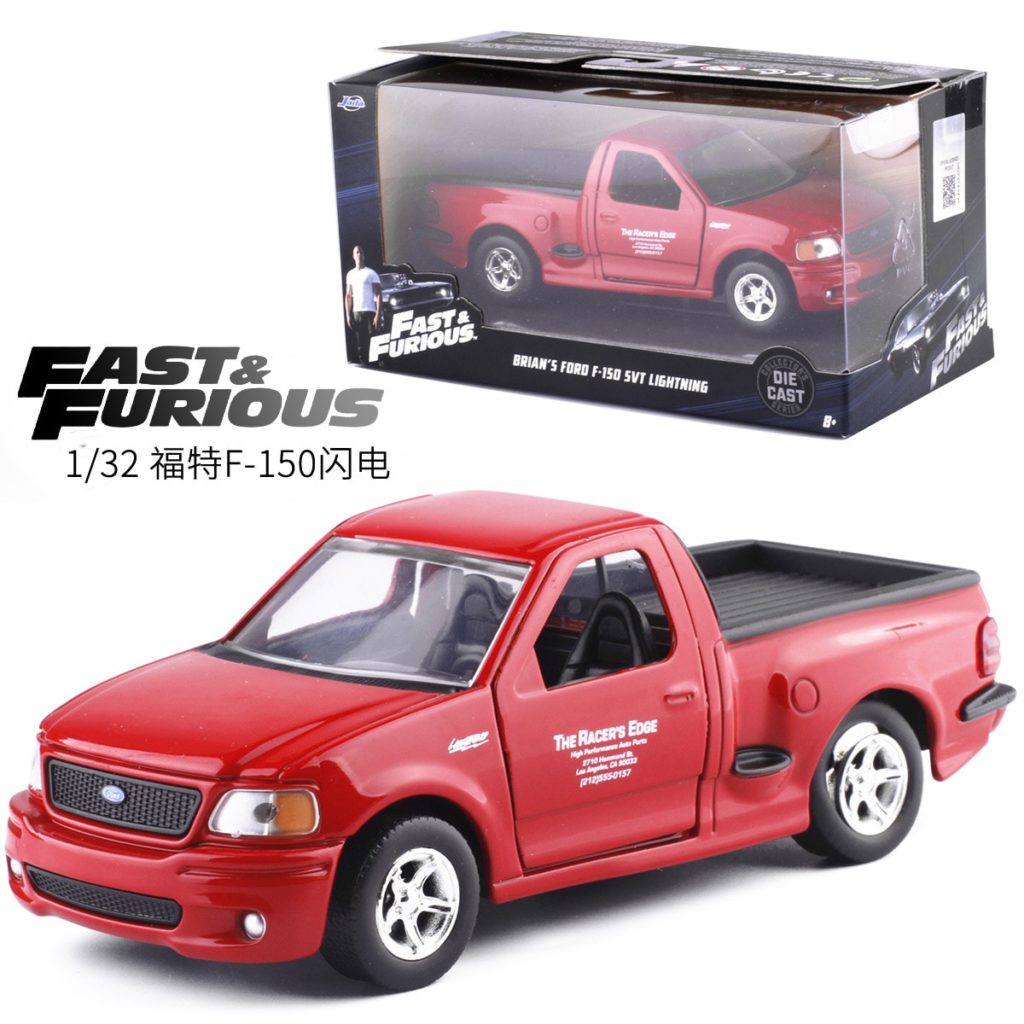 Diecast Fast and Furious Car Alloy Ford F-150 SVT 1999 Metal Diecast Truck 1:32 scale