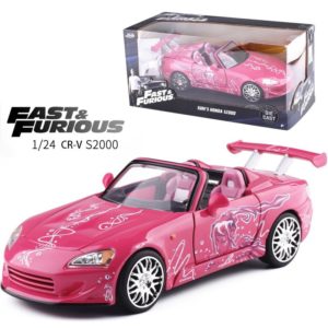 Fast And Furious Diecast S2000 Pink Convertible Car Model Toy 1:24 Scale