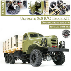 Kingkong RC Military Truck 1/12 Scale CA30/ZISL-151 6×6 Soviet Truck with Metal Chassis KIT Set