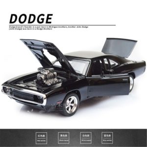Fast and Furious Dodge Charger Car Model Diecast Alloy Horses Muscle Vehicle 1/32 scale