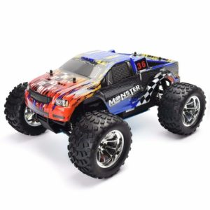 RC Car 1:10 Scale Two Speed Off Road Monster Truck Nitro Gas Power