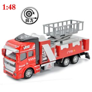 Diecast Fire Truck 19cm Fire Rescue Series Truck Toy Model 1:48 scale