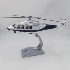 Diecast Helicopter Police Aircraft 36CM 1/32 scale Air Force AgustaWestland AW139 Helicopter Millitary Aircraft