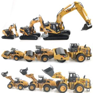 HUINA Toy Diecast Models Alloy vehicle Excavator Bulldozer Wheel Loader