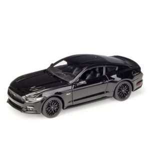 Ford Mustang GT Diecast Model 1:24 Scale 2015 Black sports car